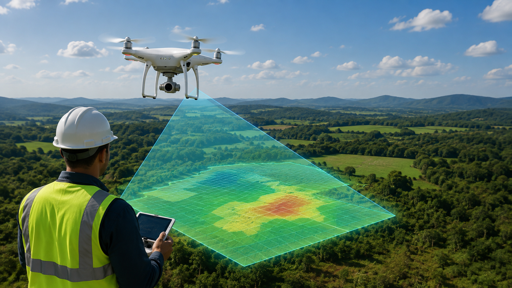 Mapeamento com Drones em área aberta